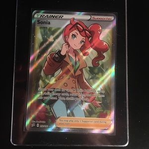 Super Rare Sonia Full Art Trainer Pokémon Card